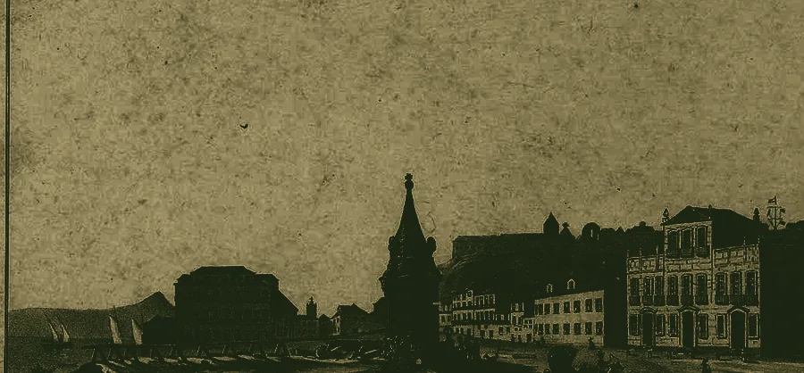 O chafariz do Largo do Paço, Rio de Janeiro — litografia do século XIX